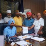 राष्ट्रीय सिख संगत महानगर जालंधर ने पाकिस्तान में गुरु नानक महल तोड़े जाने का विरोध में दिया मांग पत्र