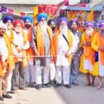 गुरुद्वारा श्री नानकसर शहीद बाबा बचित्र सिंह जी बस्ती मणि सिंह से निकाला विशाल नगर कीर्तन