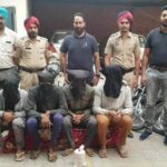चोरी के 15 मोटरसाइकिलों समेत चार गिरफ्तार, 300 ग्राम नशीला पाउडर भी बरामद