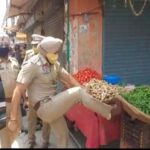 गरीब आदमी की लात मारकर सब्जी की टोकरी उड़ेनेले वाला एसएचओ नवदीप सिंह सस्पेंड